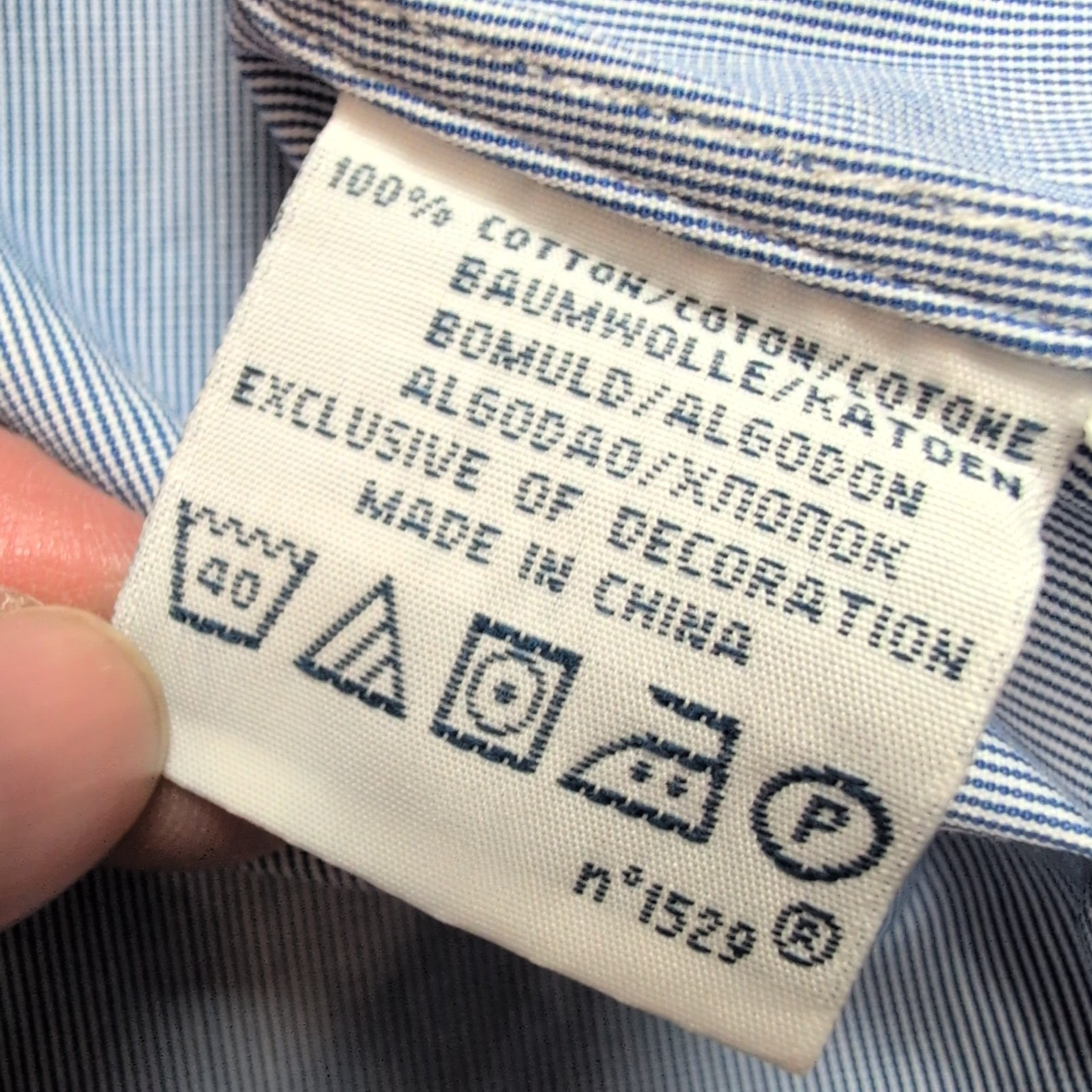 Chemise Polo Ralph Lauren Custom Fit XL Rayures Bleues Manches Courtes