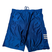 Short Sport Adidas Vintage Bleu Brillant Satiné Taille 14-16 ans