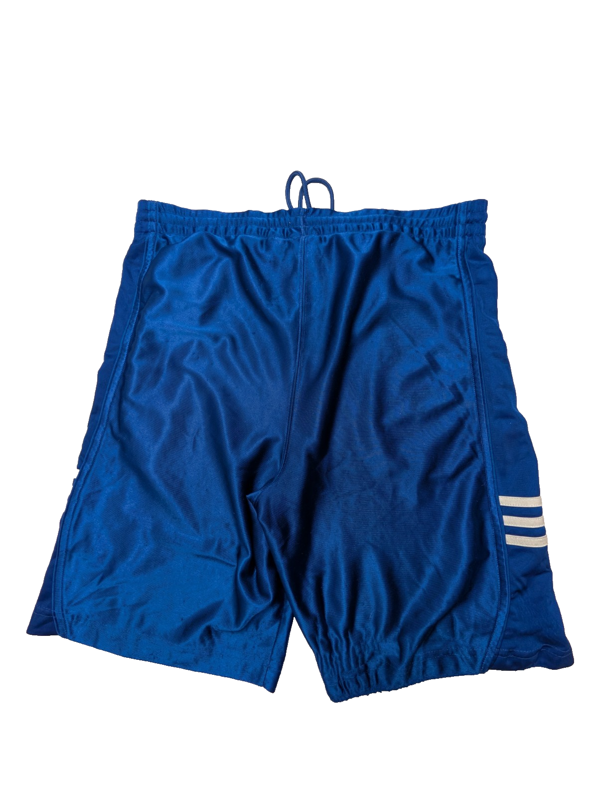 Short Sport Adidas Vintage Bleu Brillant Satiné Taille 14-16 ans