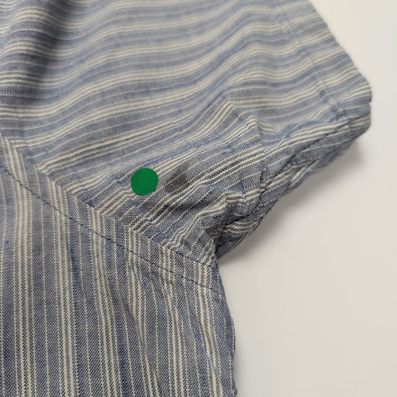 Chemise Patagonia XL bleue à rayures coton organique manches courtes