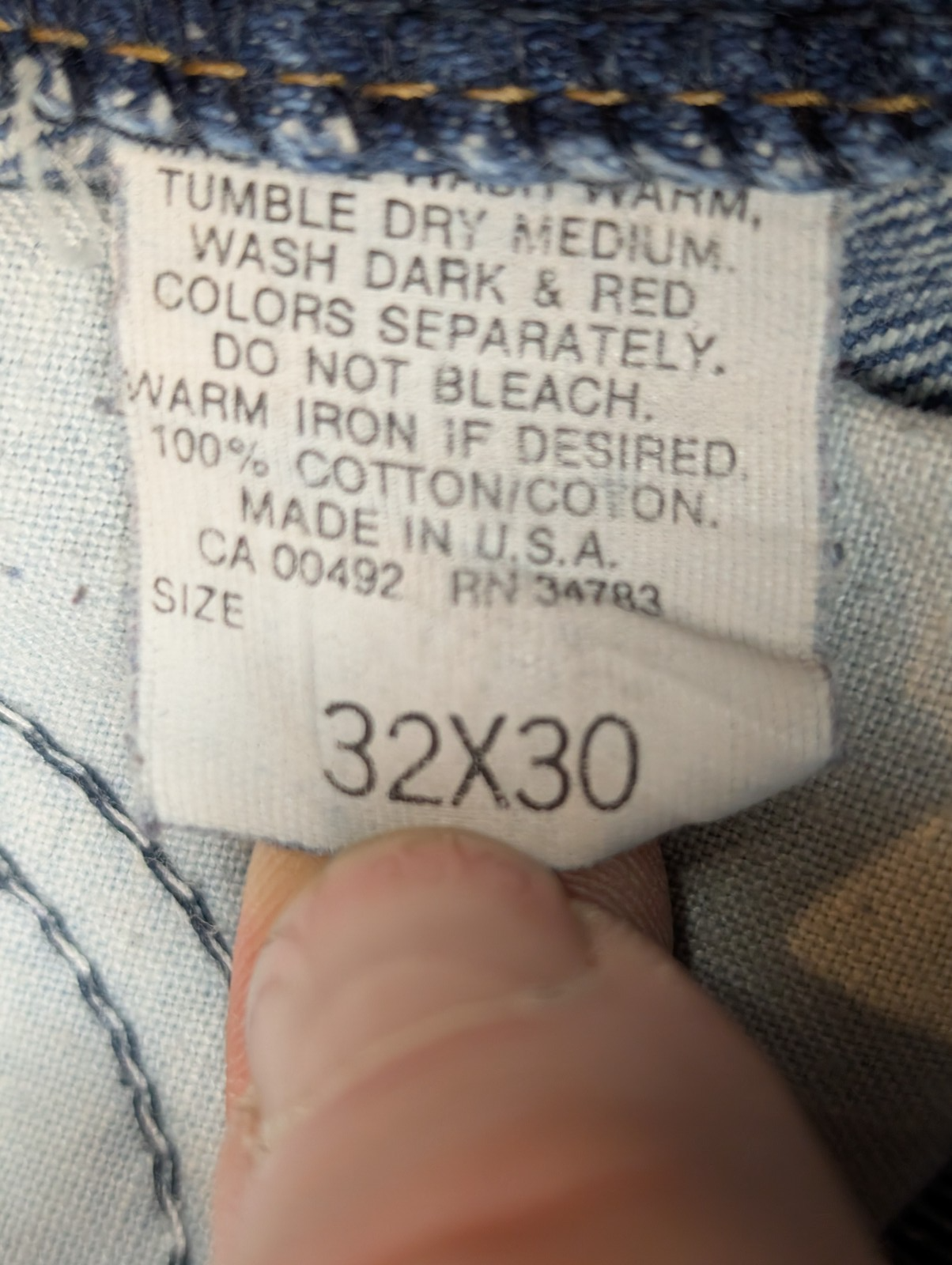 Jean Lee Vintage Regular Fit W29 L30 Bleu Denim Patiné Classic Straight