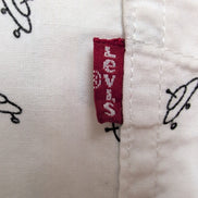 Chemise Levi's XL Blanche UFO OVNI Motif Coton Poche Manches Courtes