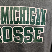t-shirt Under Armour Eastern Michigan Lacrosse Homme Gris Taille L