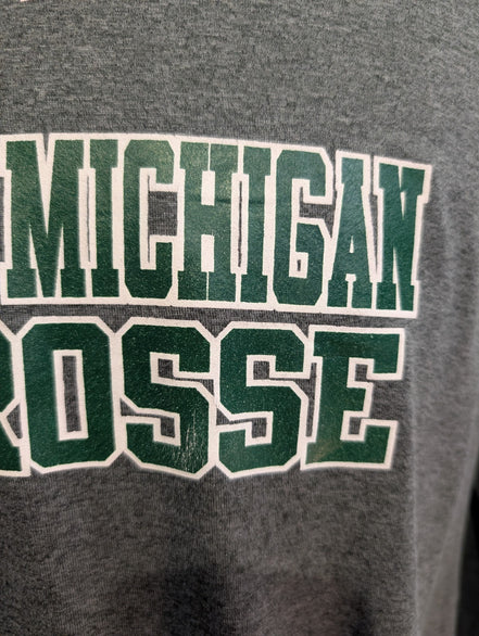 t-shirt Under Armour Eastern Michigan Lacrosse Homme Gris Taille L