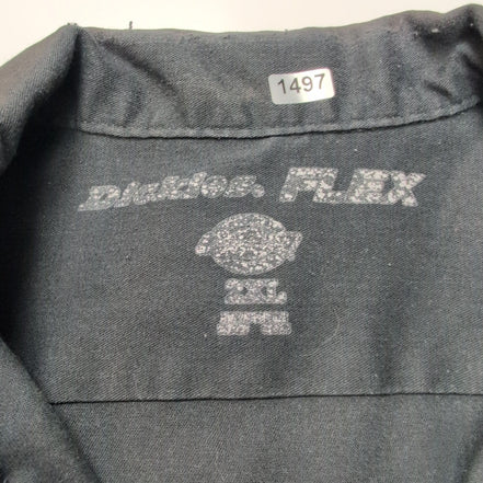 Chemise Dickies Flex 2XL Noir Manches courtes 2 Poches Workwear Poche Stylo
