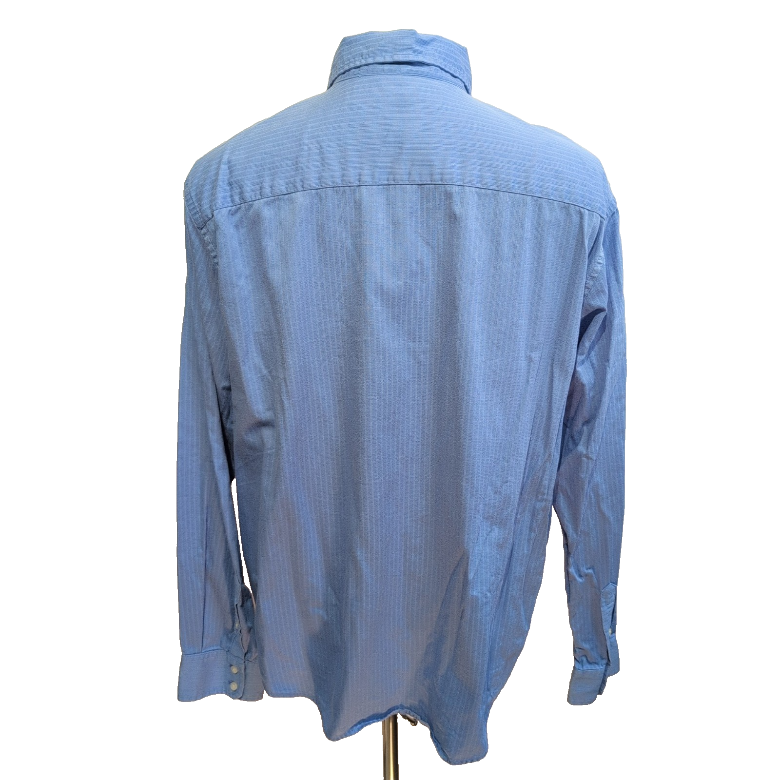Levi's Chemise Vintage Bleu Ciel Rayures Gaufrées 100% Coton Homme Taille L