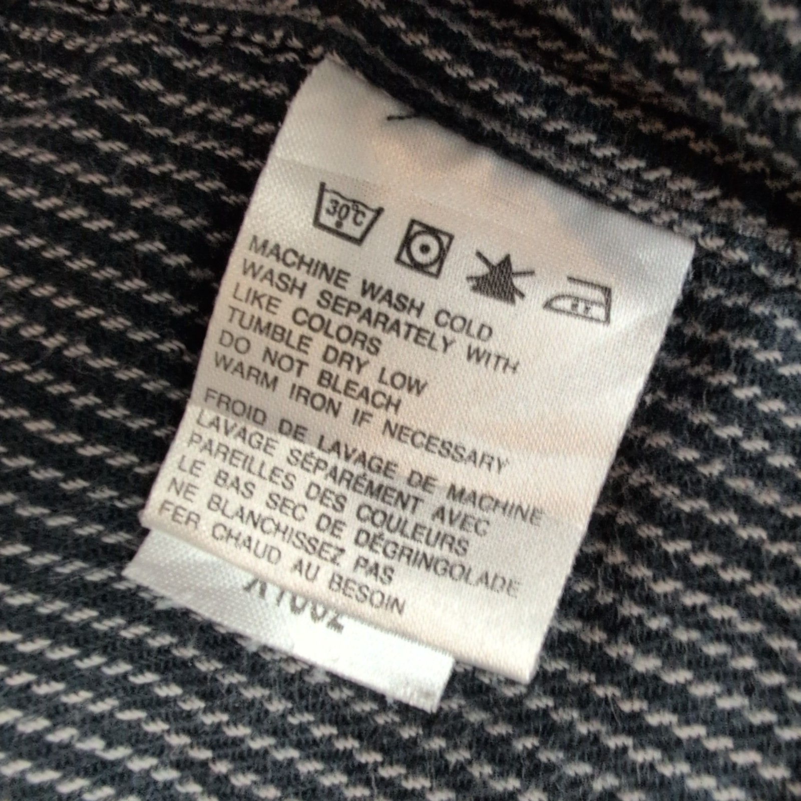 Surchemise Harley Davidson XL gris coton épais doublée boutons pression