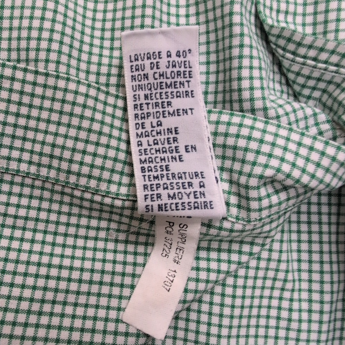 Chemise Ralph Lauren M Verte Carreaux Custom Fit Shirt Button Down Coton