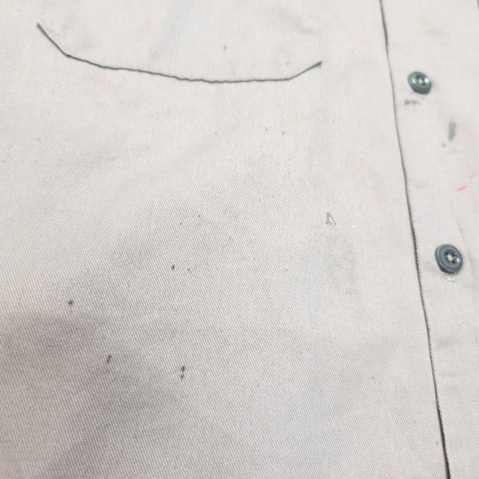 Chemise Dickies 2XL Crème Manches courtes 2 Poches Workwear Poche Stylo