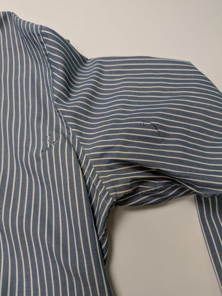 Chemise Dockers bleu à rayures taille L #168msch