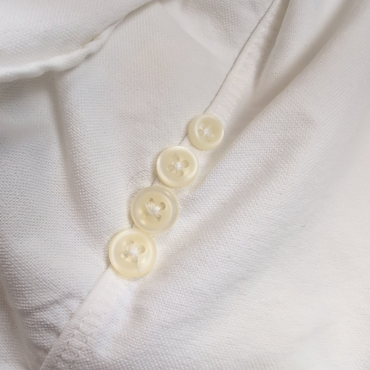 Chemise Ralph Lauren Classic Fit M Blanche Big Logo Bleu Marine N°3