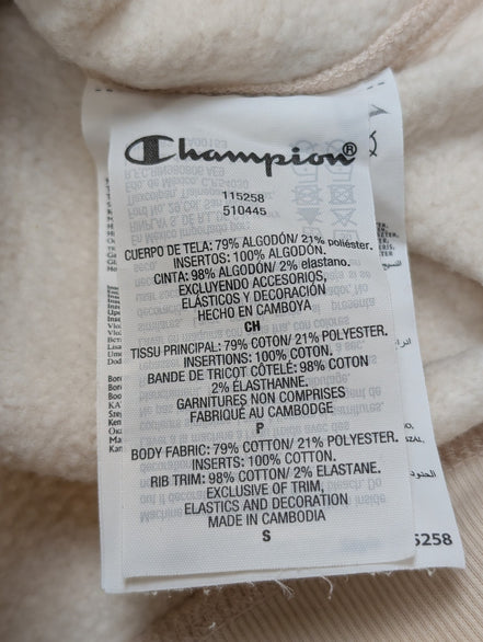 Sweat à Capuche Champion Multi-logo Noir - Coton Épais - Taille S