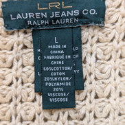 Pull Ralph Lauren (Lauren) Femme L Grosse Maille Style Cape Crème Vintage 🏷️