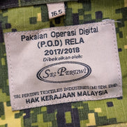 Veste Militaire Combat Malaisie Motif Digital RELA Manches Longues - Taille L/XL