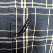Chemise Nautica L Carreaux Bleu Marine Blanc Manches Courtes