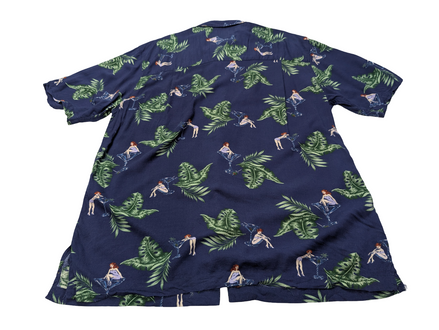 Chemise hawaïenne cocktail Caribbean Joe manches courtes taille L