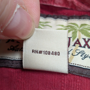 Chemise Hawaïenne Jamaica Jaxx Rouge Foncé 100% Soie - Taille L/XL