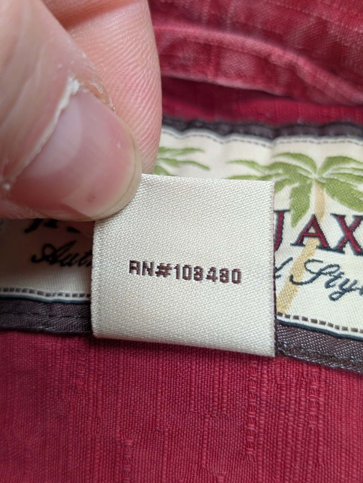 Chemise Hawaïenne Jamaica Jaxx Rouge Foncé 100% Soie - Taille L/XL