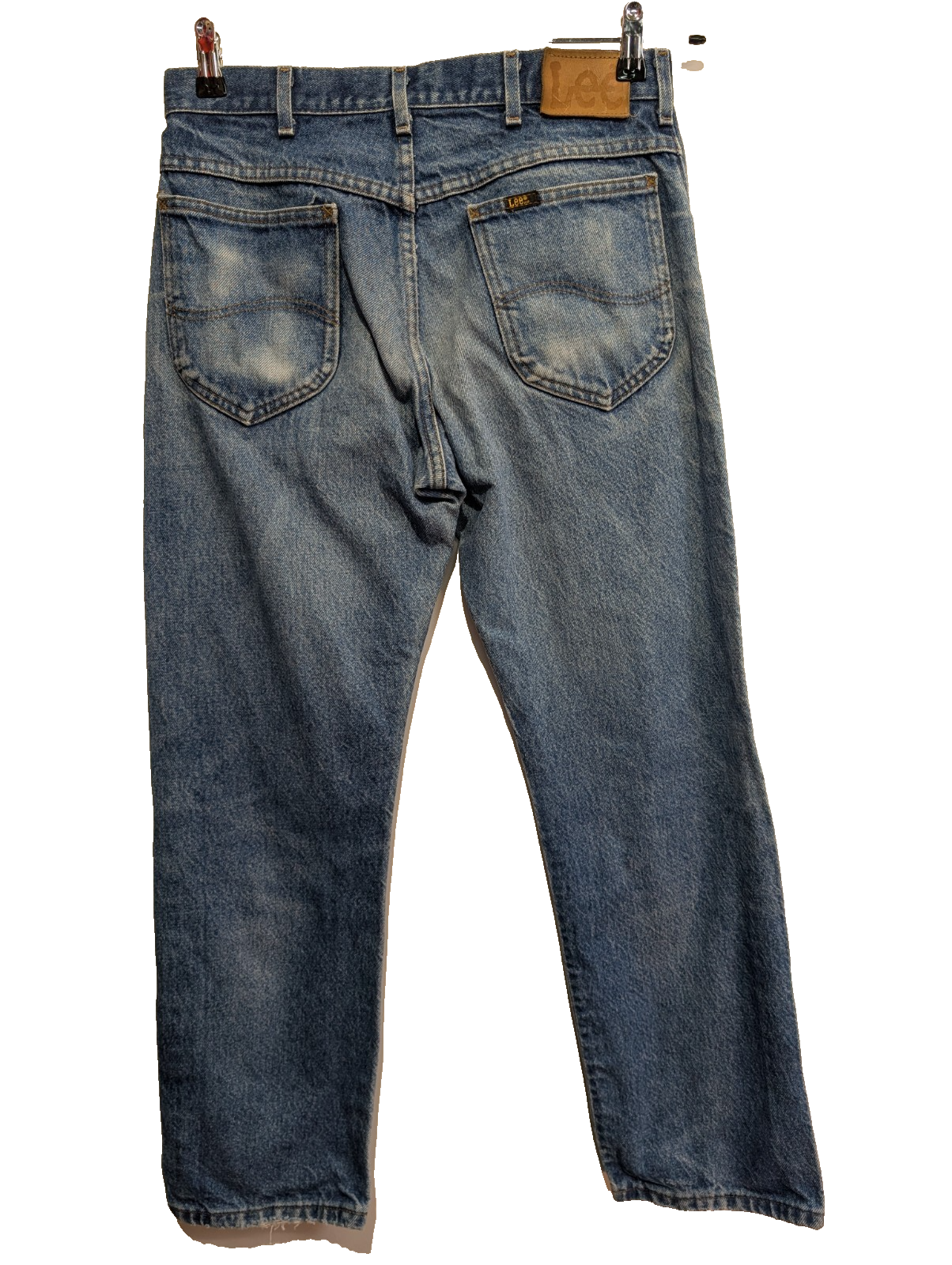 Jean Lee Vintage Regular Fit W29 L30 Bleu Denim Patiné Classic Straight