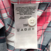Chemise Columbia Rouge Bleu Marine À Carreaux Manches Courtes Taille XXL