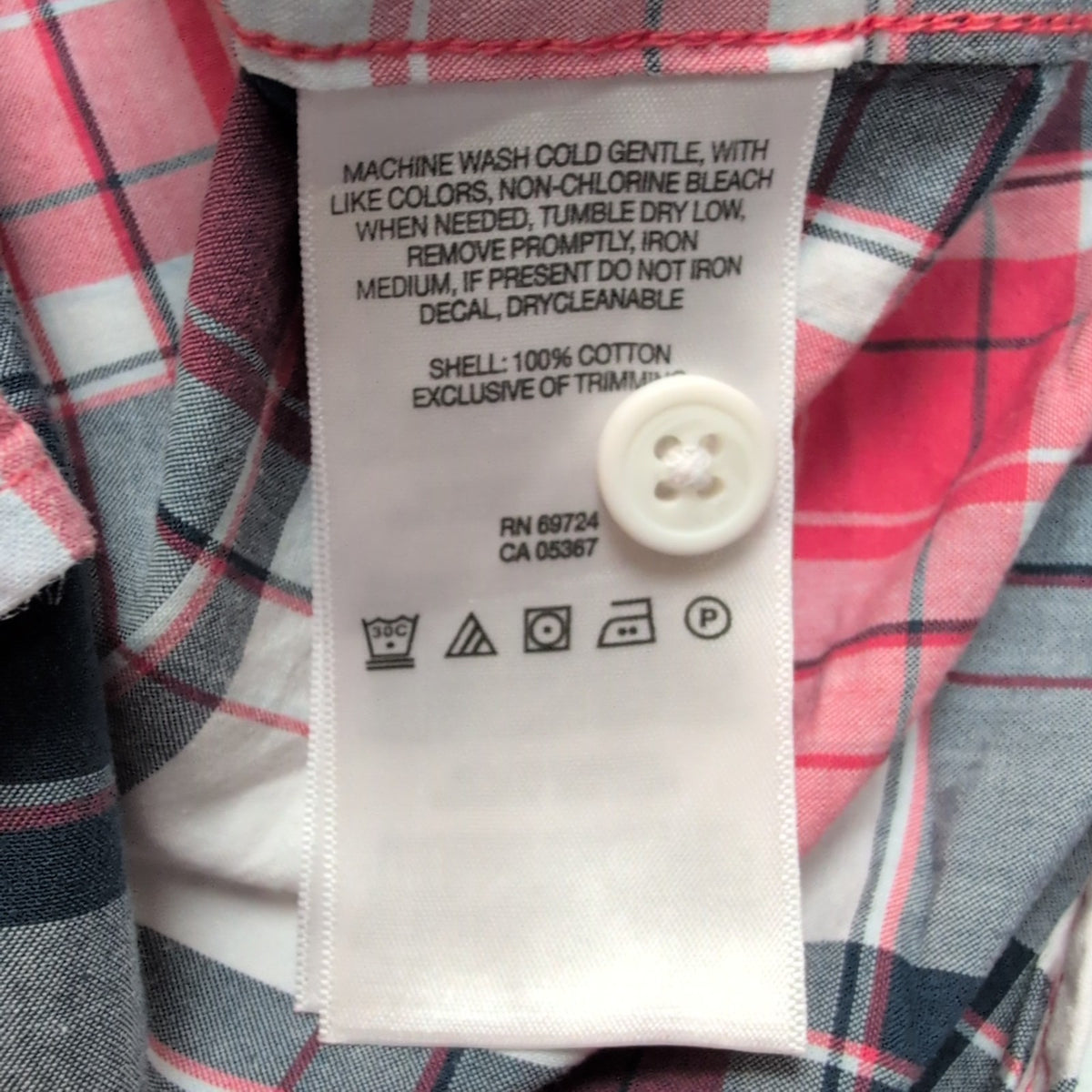Chemise Columbia Rouge Bleu Marine À Carreaux Manches Courtes Taille XXL