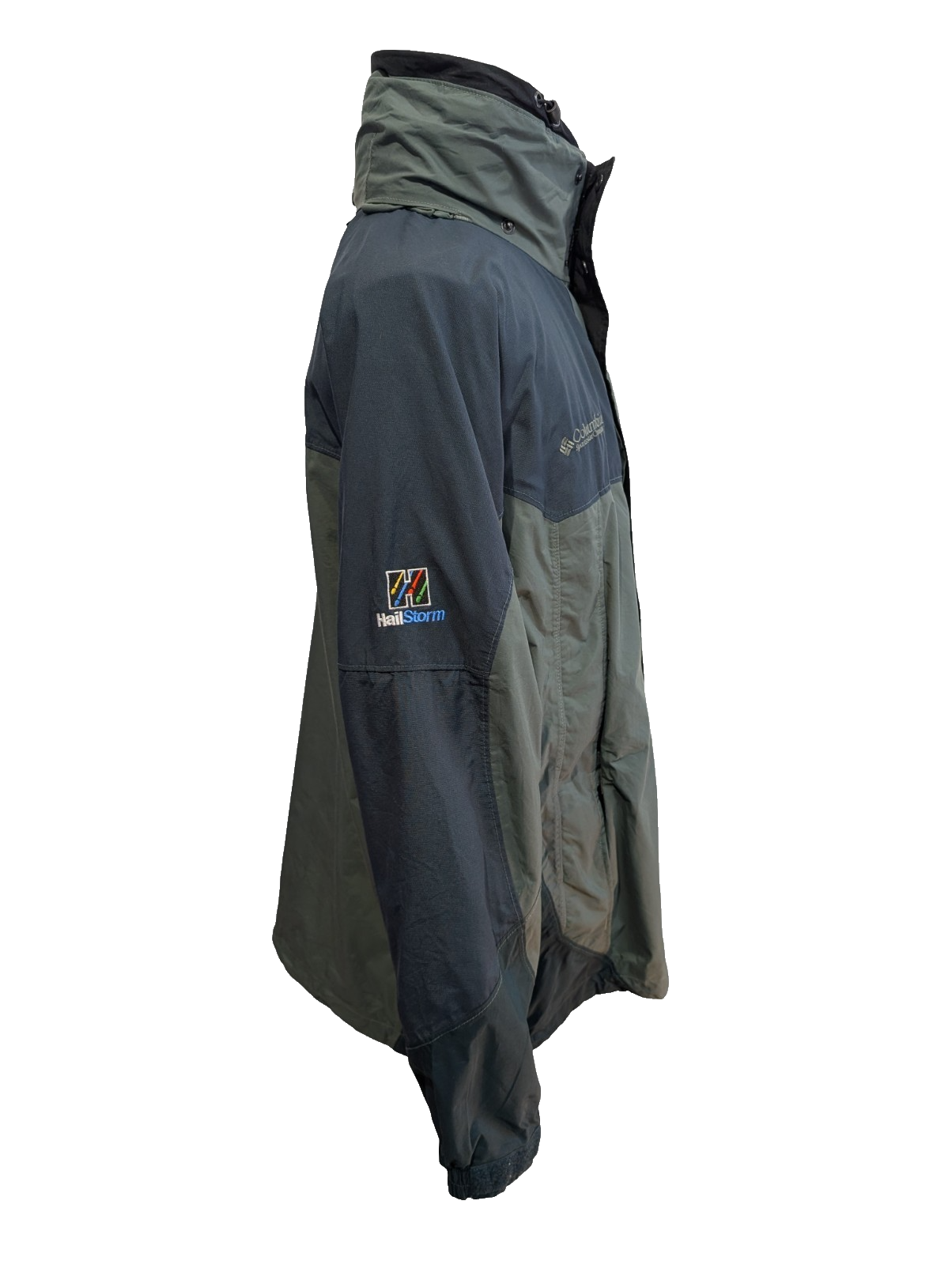 Blouson Columbia Homme L Imperméable Kaki Veste Technique HailStorm Omni-Tech