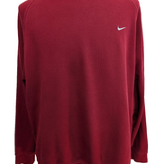 Magnifique sweat Nike vintage ROUGE BORDEAUX Logo brodé XL