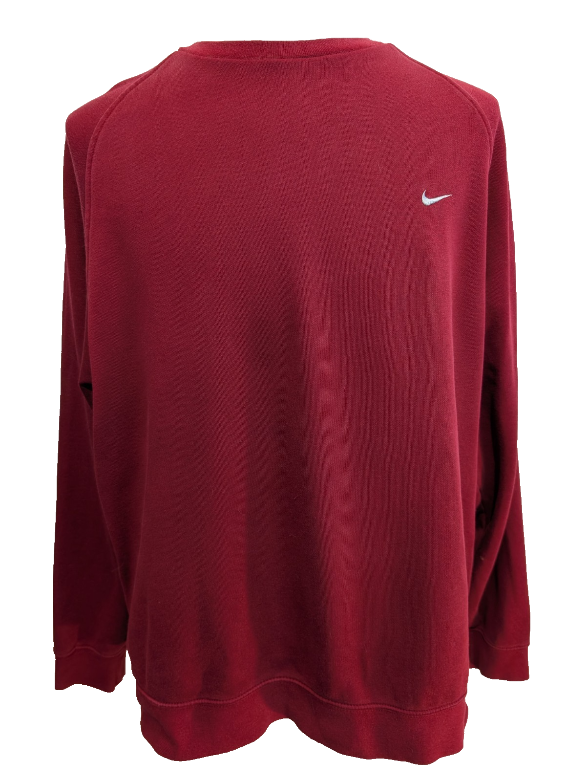 Magnifique sweat Nike vintage ROUGE BORDEAUX Logo brodé XL