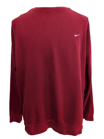 Magnifique sweat Nike vintage ROUGE BORDEAUX Logo brodé XL