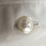 Chemise Lacoste Slim Fit 39 S (M ajusté) Blanche 100% Coton Logo Gris