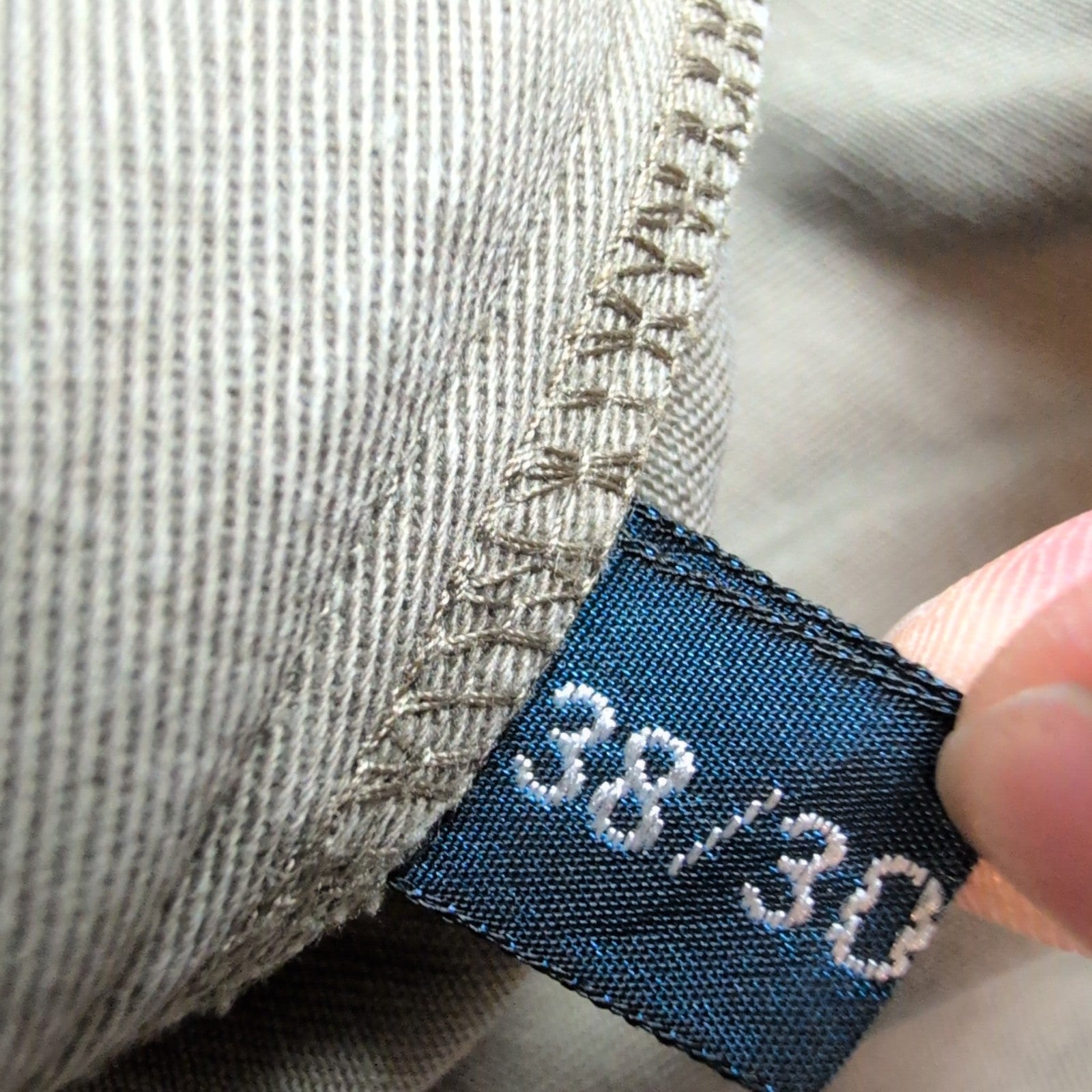 Pantalon Chino Polo Ralph Lauren W38 L30 Kaki 100% Coton À Pinces