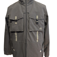 ADIDAS Manteau Veste Technique Homme Gris M Logo Brodé Vintage | 311BSR