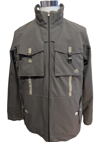 ADIDAS Manteau Veste Technique Homme Gris M Logo Brodé Vintage | 311BSR