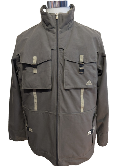 ADIDAS Manteau Veste Technique Homme Gris M Logo Brodé Vintage | 311BSR