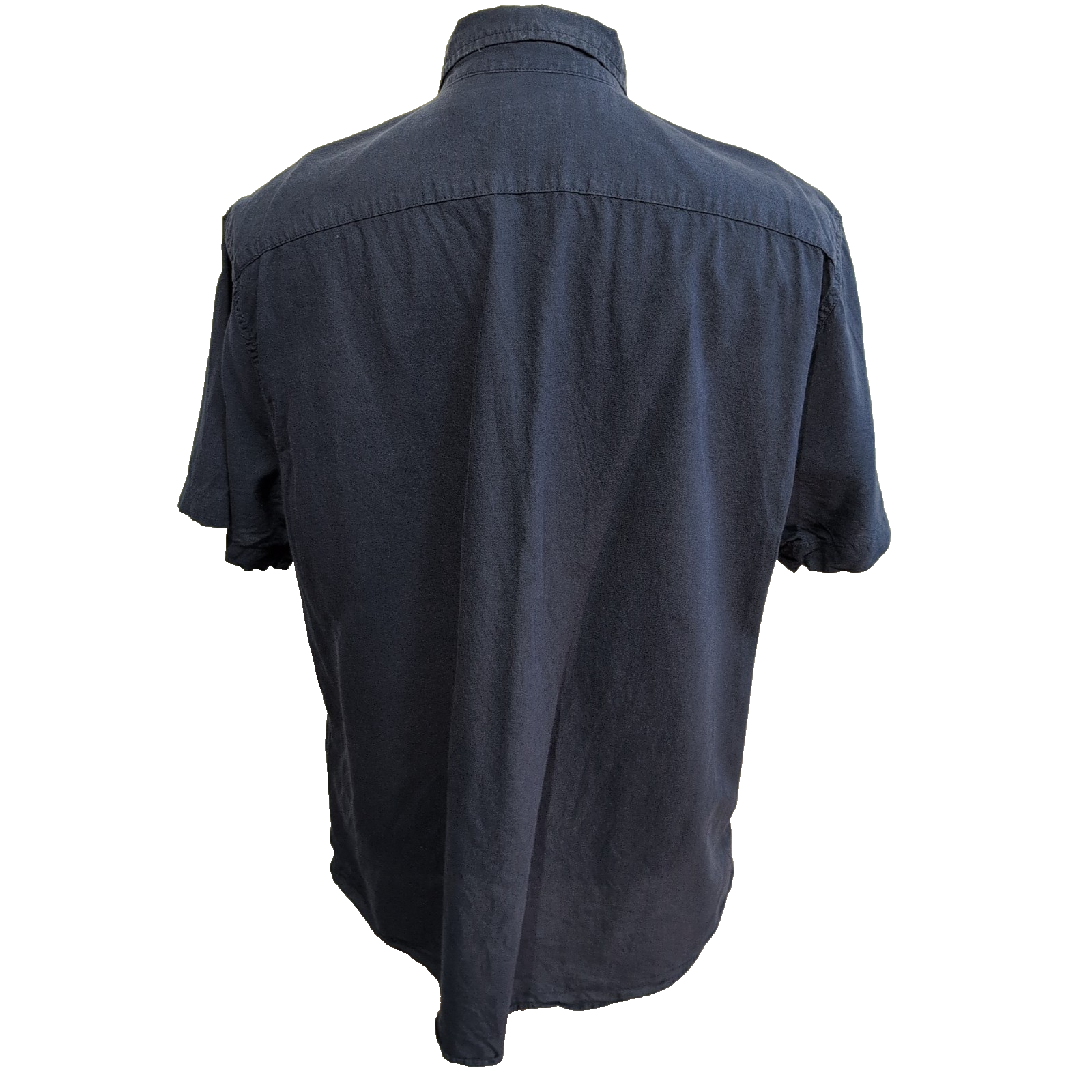 Chemise Levi's Manches Courtes Bleu Marine Coton et Lin à Poche Taille XL