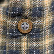 Chemise LEVI'S Flanelle à Carreaux Jaune et Noir Manches Longues - Taille L