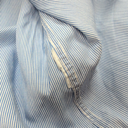 Chemise Tommy Hilfiger Homme L/XL Bleu Fines Rayures Coton Minimaliste
