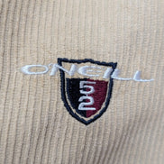 O'Neill O'52 L Corduroy Shirt Jacket Beige Thick Velours Côtelé Logo Brodé homme