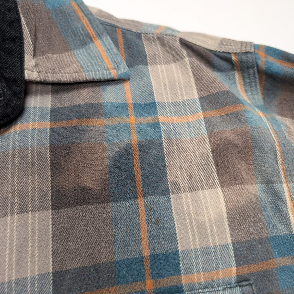 Chemise Carhartt L Coton Épais Workwear Logo Cuir Poche Stylo manches longues