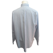 Chemise LL Bean bleu carreaux manches longues Wrinkle Resistant 1 poche L (2XL)