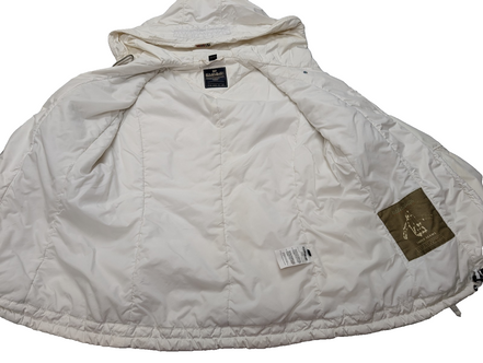 NAPAPIJRI Doudoune Veste Matelassée Blanche L Capuche Geographical | 318BSR