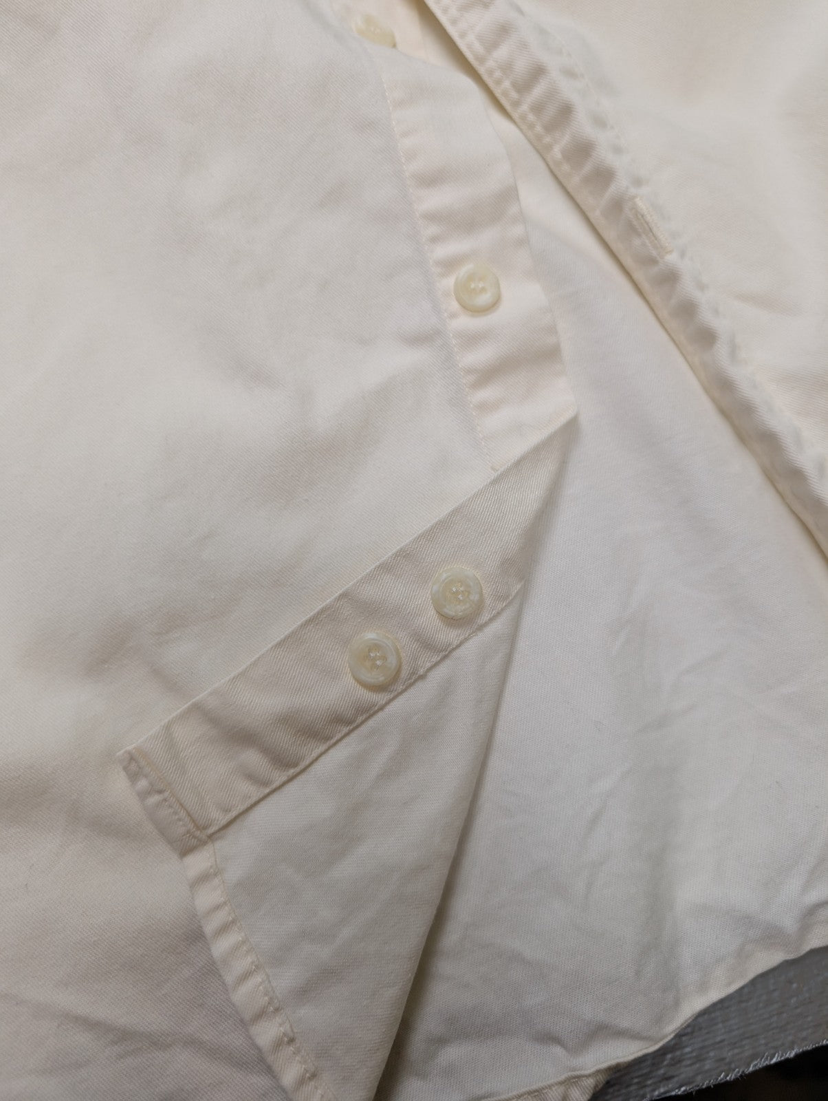 Chemise à manches courtes Dockers blanc cassé uni 2 poches taille XXL Homme