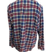 CHAPS Flanelle Fushsia Bleu L Logo Brodé EE VINTAGE 100% Coton | 313S