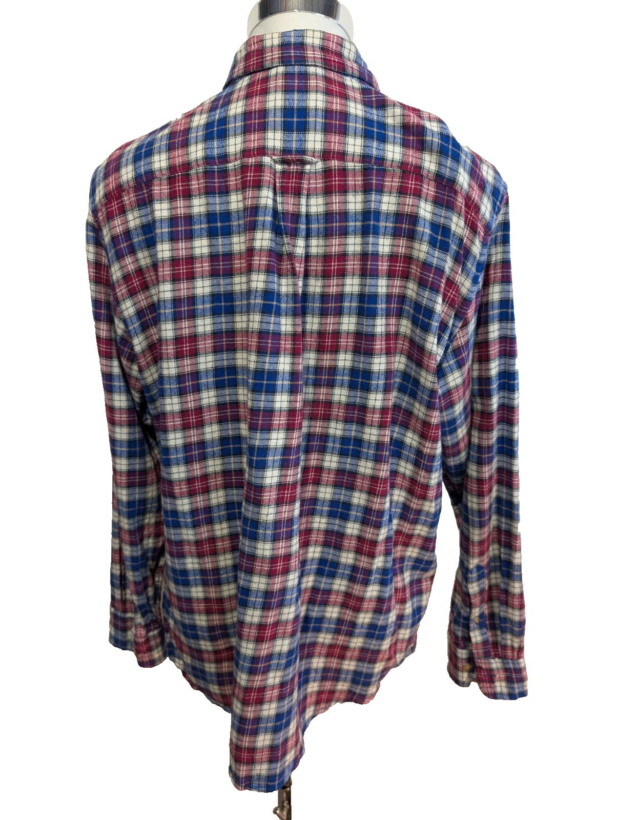 CHAPS Flanelle Fushsia Bleu L Logo Brodé EE VINTAGE 100% Coton | 313S