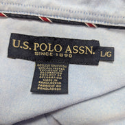Chemise U.S. Polo ASSN bleu clair uni manches longues 1 poche taille L