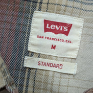 Chemise LEVI'S Western Carreaux Bordeaux et Crème Manches LonguesTaille M