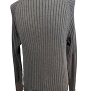 Pull Columbia vintage modèle XCO gris à rayures côtelées homme taille M