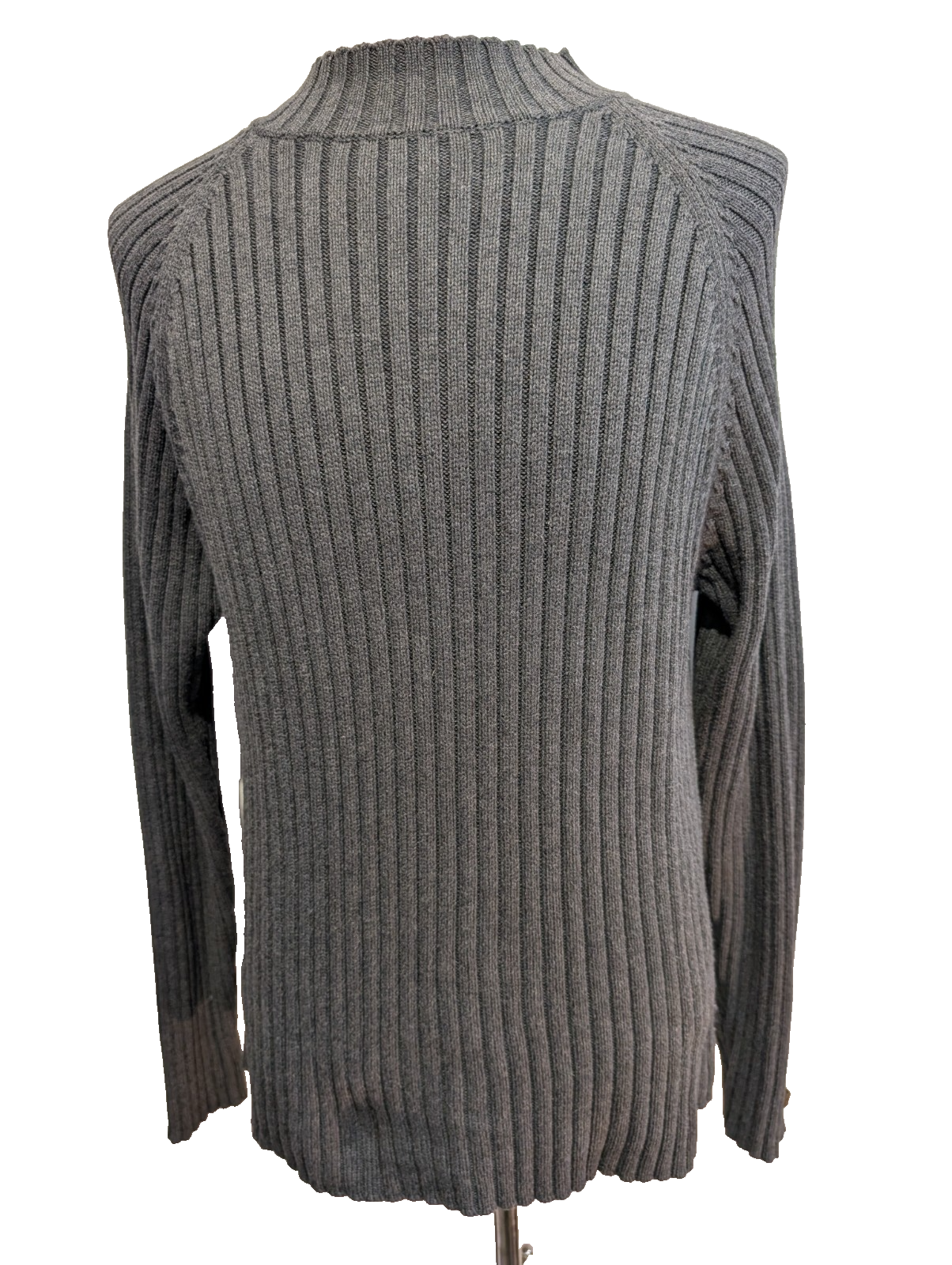 Pull Columbia vintage modèle XCO gris à rayures côtelées homme taille M