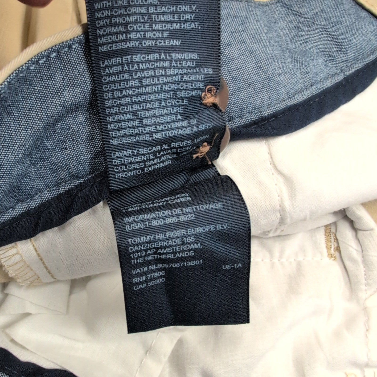 Pantalon chino Tommy Hilfiger stretch beige taille W36xL32 FR46 #47ct