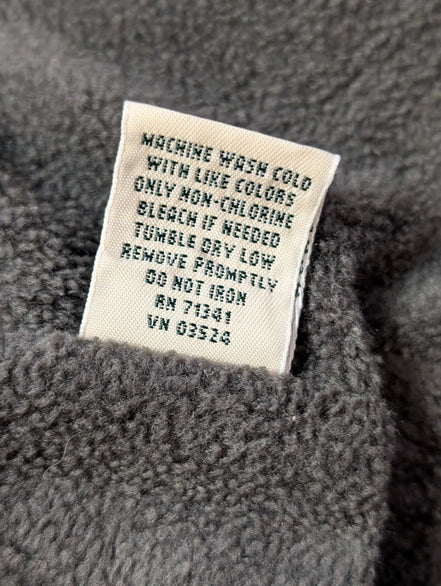 L.L.Bean Surchemise Veste Flanelle Carreaux Gris Violet Polaire Doublée M |252S